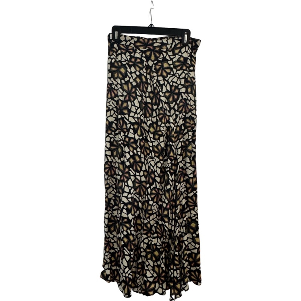 ba&sh Black and White Tiered Maxi Skirt